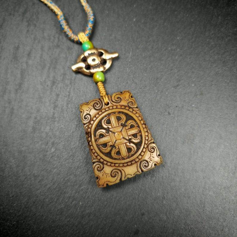 Vajra Mandala Kapala Pendant,Amulet,45mm × 36mm - Gandhanra-ART