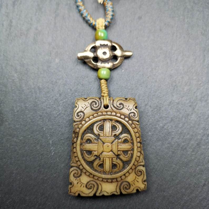 Vajra Mandala Kapala Pendant,Amulet,45mm × 36mm - Gandhanra-ART