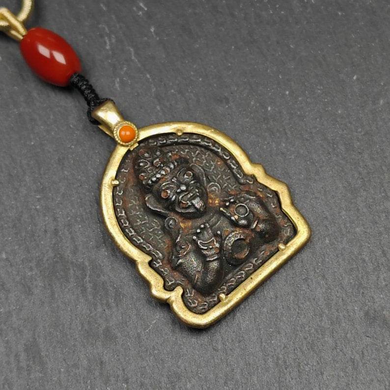 Drashi Lhamo Amulet, 52×36mm - Gandhanra-ART