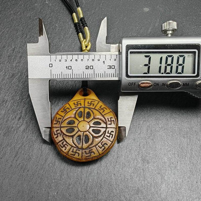 Kapala Citipati Mandala Pendant Amulet,40mm × 32mm - Gandhanra-ART