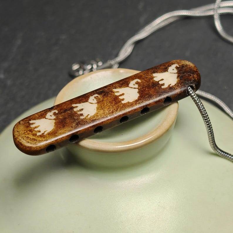 Yak Bone Elephant Charm,51 × 12mm - Gandhanra-ART