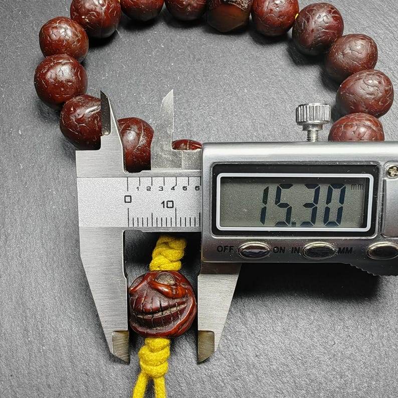 Bodhi Seed Beads Wrist Mala - 14mm - Gandhanra-ART