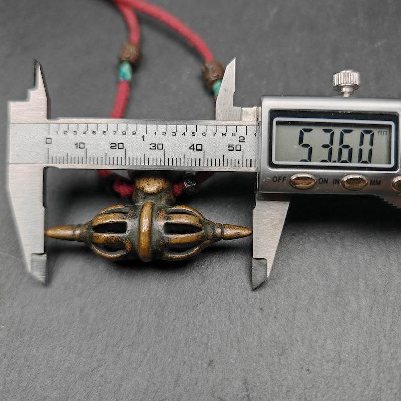 Citipati Skull Vajra Amulet,53×38mm - Gandhanra-ART