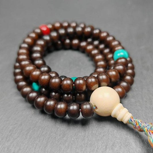 Prayer Beads,9.6mm Bodhi Root Bead Mala - Gandhanra-ART