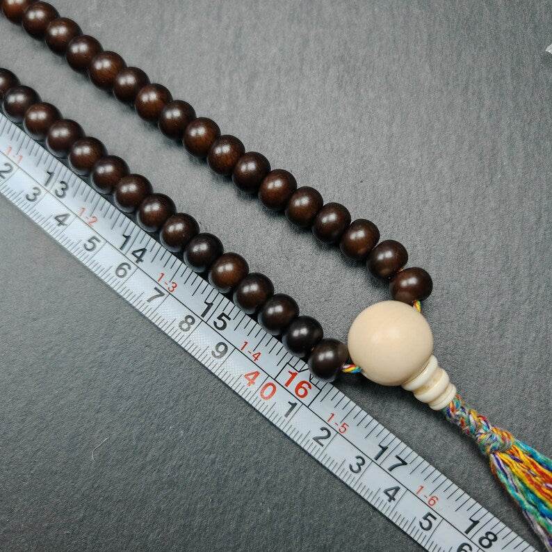 Prayer Beads,9.6mm Bodhi Root Bead Mala - Gandhanra-ART