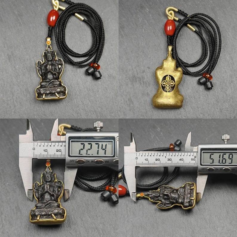 Buddha Statue Amulet, Pendant - Gandhanra-ART