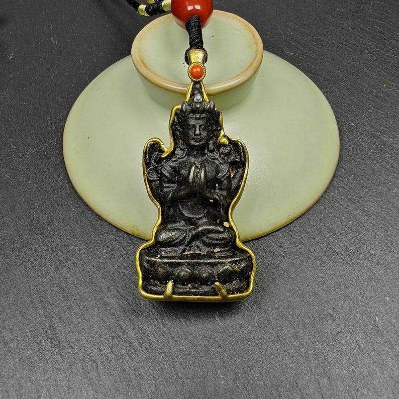 Buddha Statue Amulet, Pendant - Gandhanra-ART