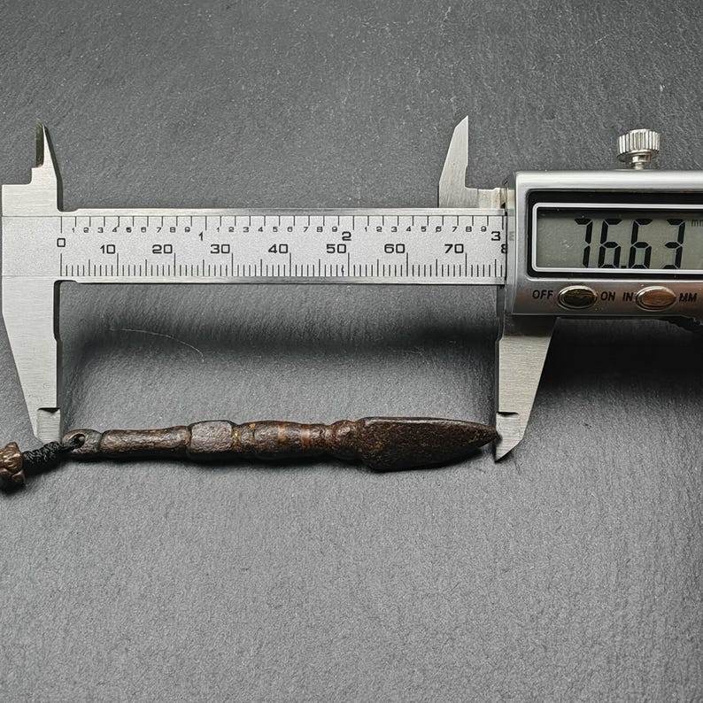 Old Phurba Amulet - Tibetan Ritual Kila Pendant - Gandhanra-ART