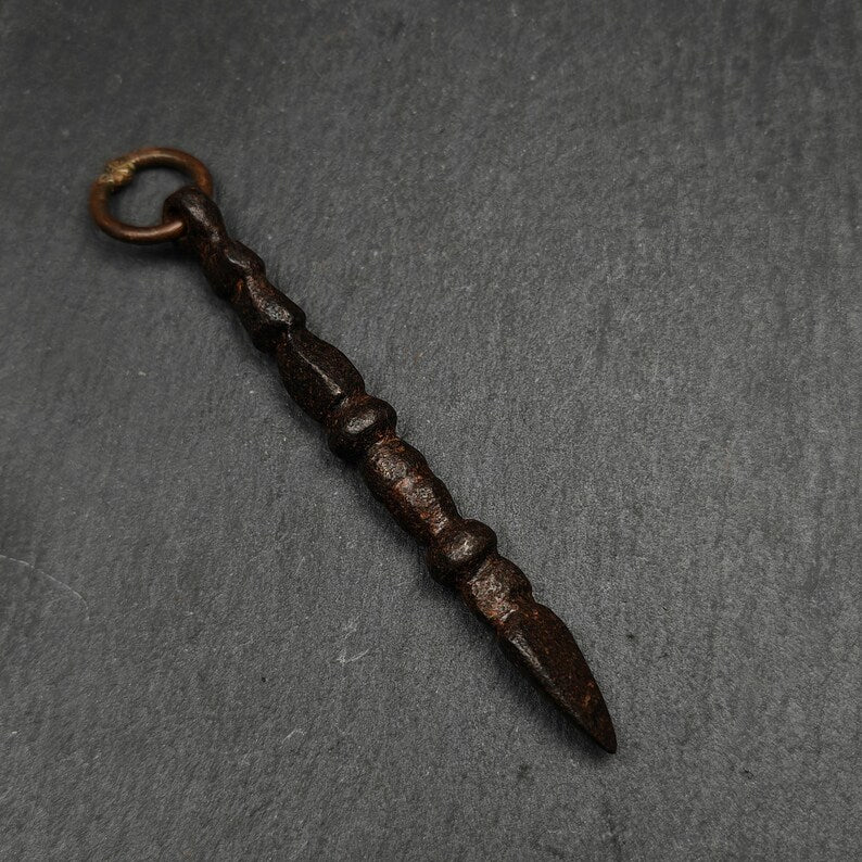 Old Phurba Amulet - Tibetan Ritual Kila Pendant