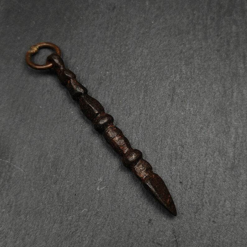 Old Phurba Amulet - Tibetan Ritual Kila Pendant - Gandhanra-ART