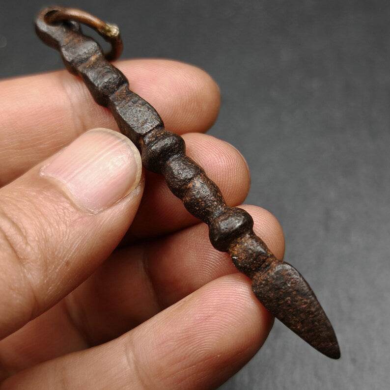 Old Phurba Amulet - Tibetan Ritual Kila Pendant - Gandhanra-ART