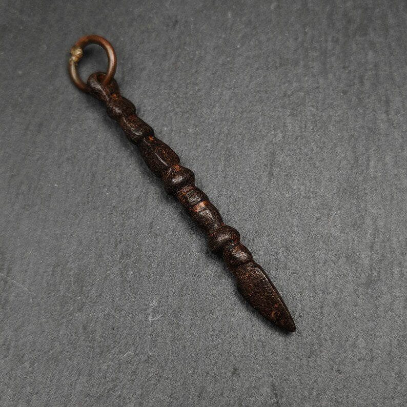 Old Phurba Amulet - Tibetan Ritual Kila Pendant
