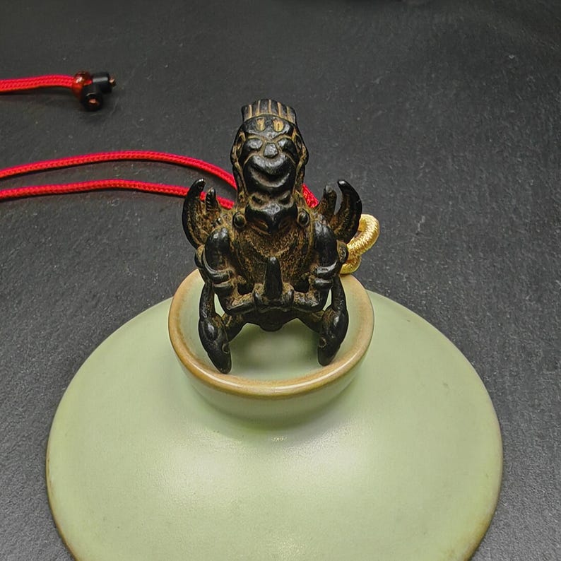 Garuda Amulet, Tibetan Buddhist Pendant,Golden-winged Bird