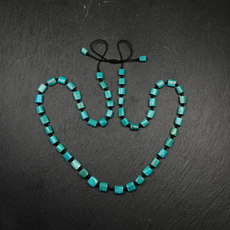 6mm Turquoise Necklace for Woman - Gandhanra-ART
