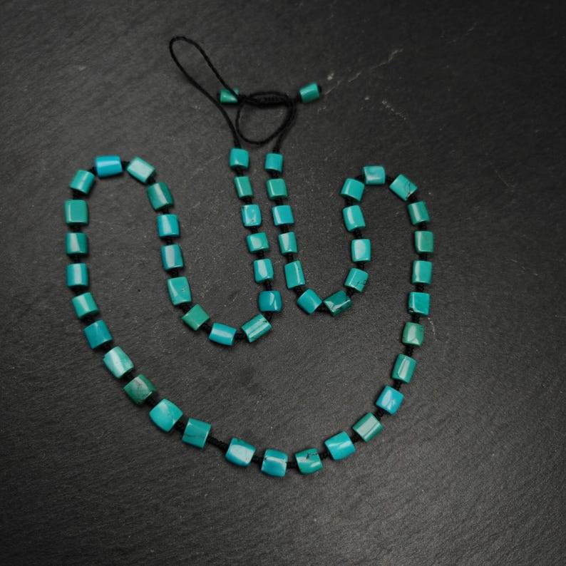 6mm Turquoise Necklace for Woman - Gandhanra-ART