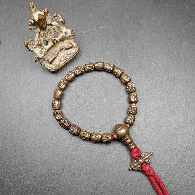 Wrist Mala,10mm Garuda Bird,Thokcha - Gandhanra-ART