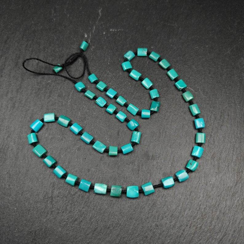 6mm Turquoise Necklace for Woman - Gandhanra-ART