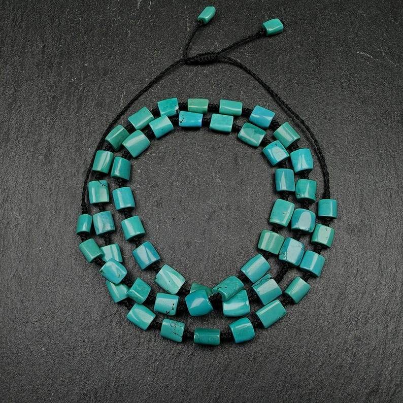 6mm Turquoise Necklace for Woman - Gandhanra-ART