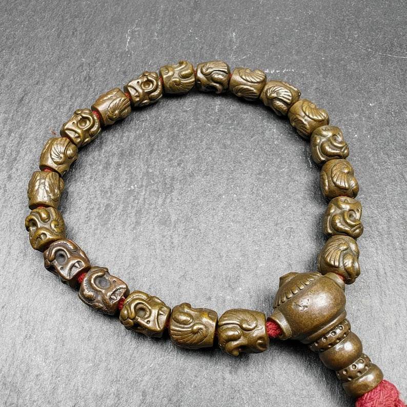 Wrist Mala,10mm Garuda Bird,Thokcha - Gandhanra-ART