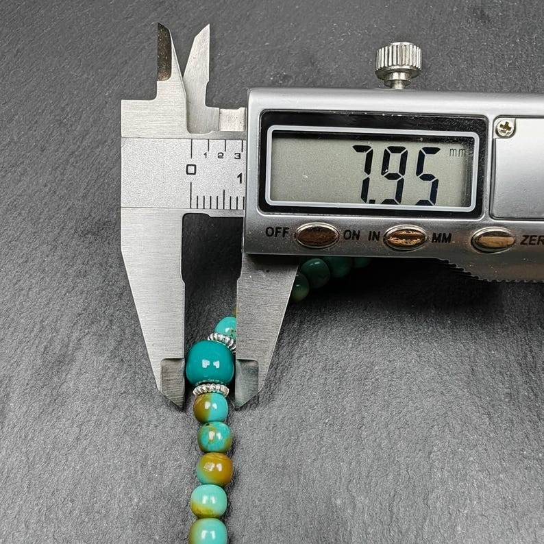 108 Turquoise Beads Necklace Mala,Tibetan Prayer Beads - Gandhanra-ART