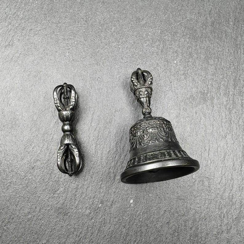Vajra and Bell Set,Tibetan Tantric Buddhism Ritual Implement - Gandhanra-ART