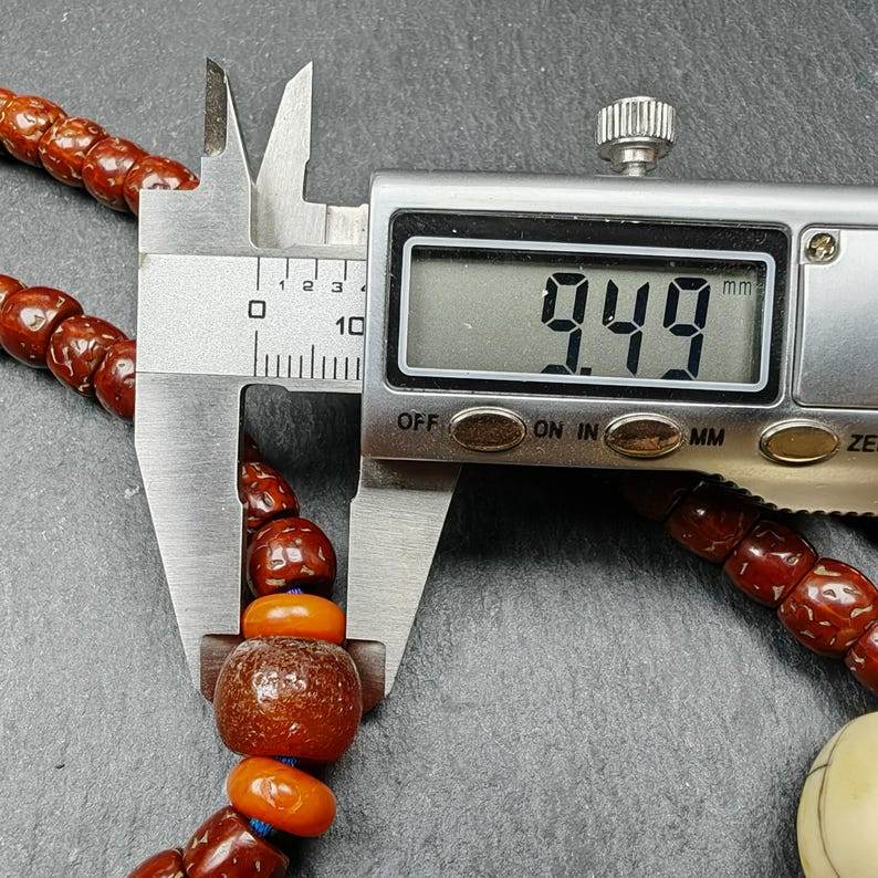 Old 8mm 108 Prayer Beads,with Unique Mix of Treasures - Gandhanra-ART