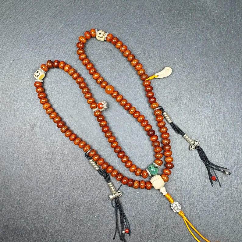 7.8mm 108 Lotus Seed Prayer Beads - Gandhanra-ART