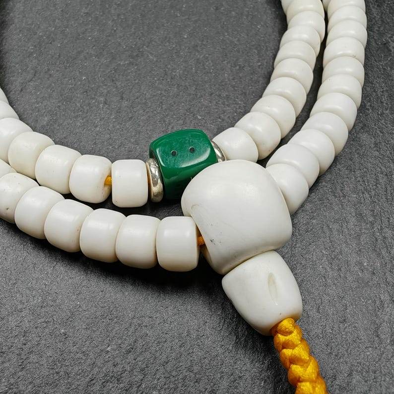 8mm Shankha Shell 108 Prayer Beads - Gandhanra-ART