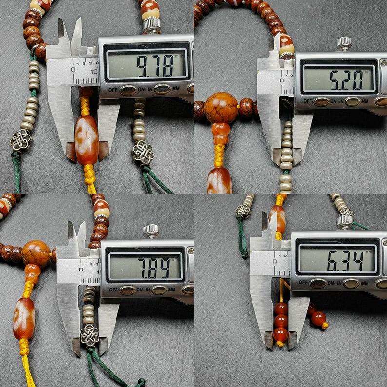 Wrist Mala - 10mm Old Lotus Seed Beads Bracelet - Gandhanra-ART