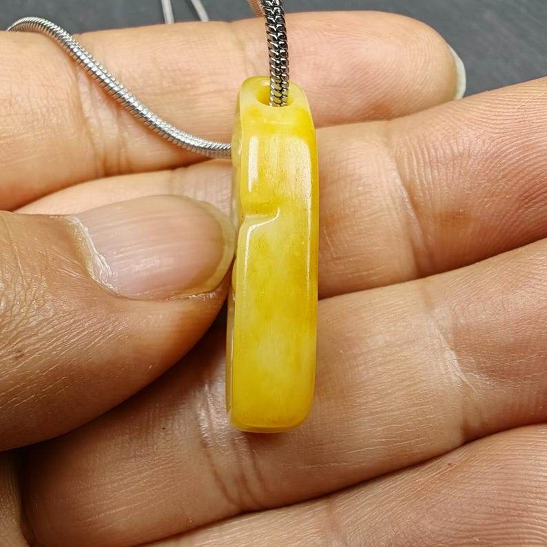 Yak Bone Carved Skeleton Pendant,32mm × 15mm - Gandhanra-ART