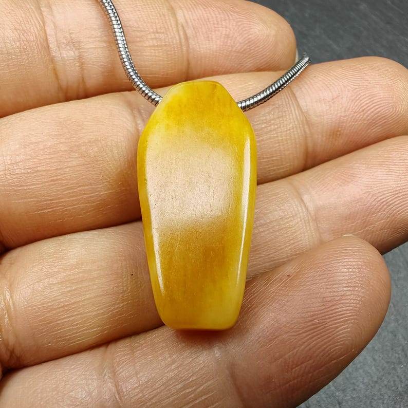 Yak Bone Carved Skeleton Pendant,32mm × 15mm - Gandhanra-ART
