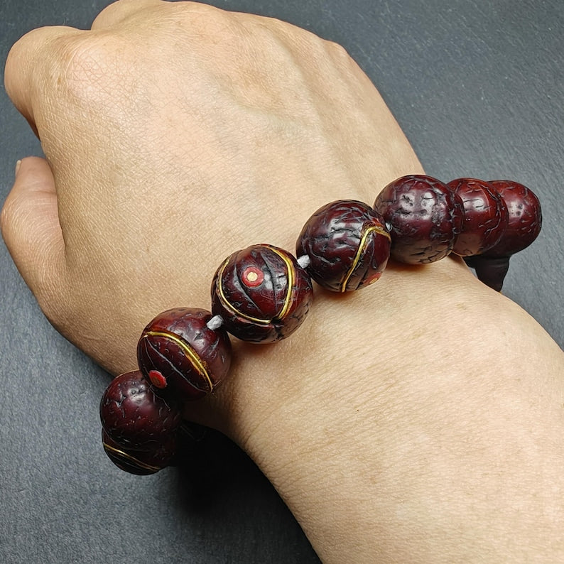 Tibetan Wrist Mala,Old Bodhi Beads Bracelet