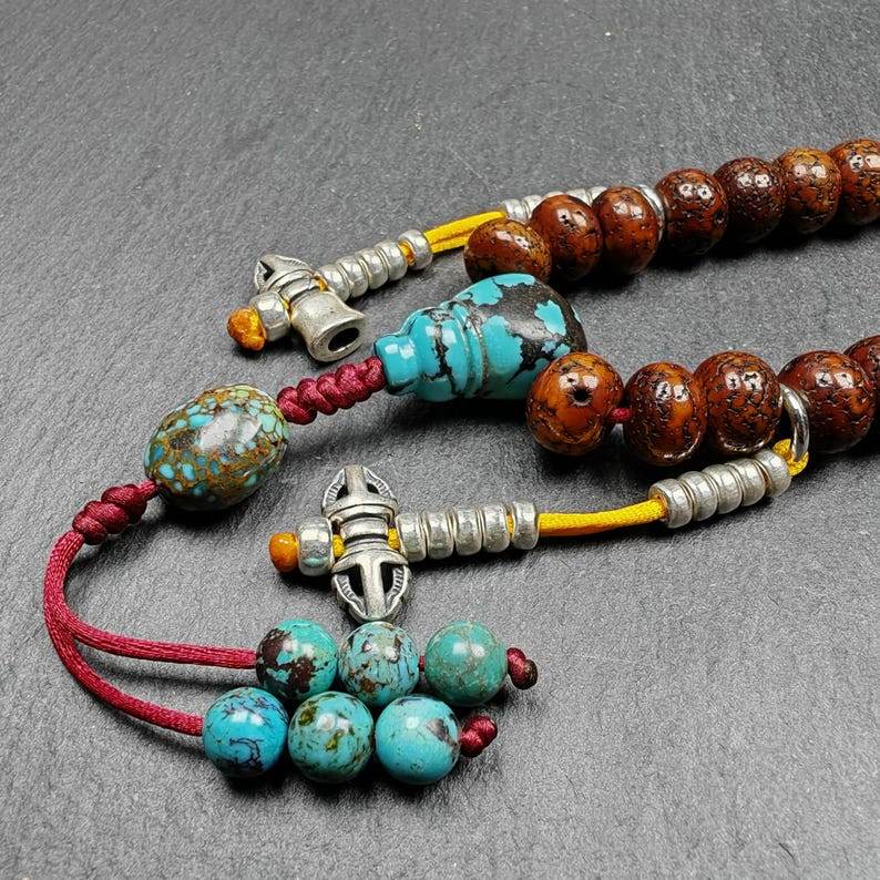 10mm Old Lotus Seed Wrist Mala - Gandhanra-ART