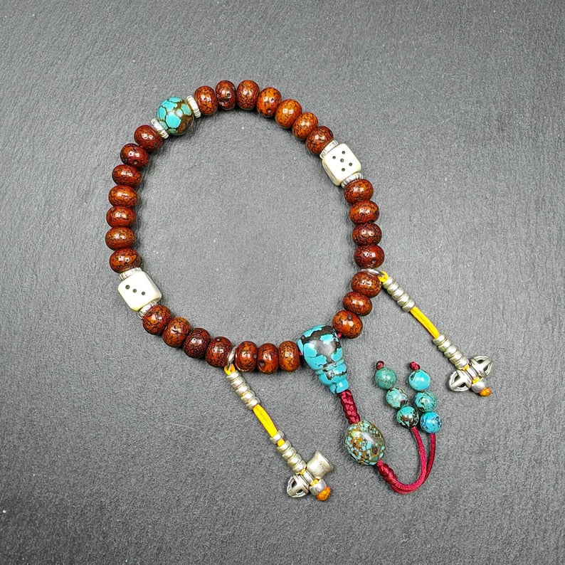 10mm Old Lotus Seed Wrist Mala