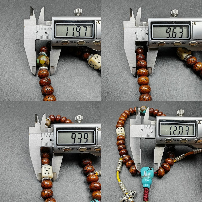 10mm Old Lotus Seed Wrist Mala