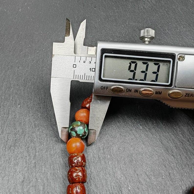 Old 8mm 108 Prayer Beads,with Unique Mix of Treasures - Gandhanra-ART