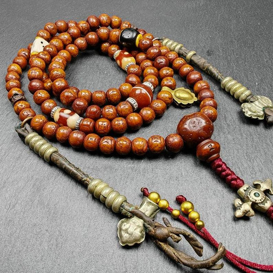 10mm 108 Kirin Eyes Bodhi Seed Prayer Beads - Gandhanra-ART