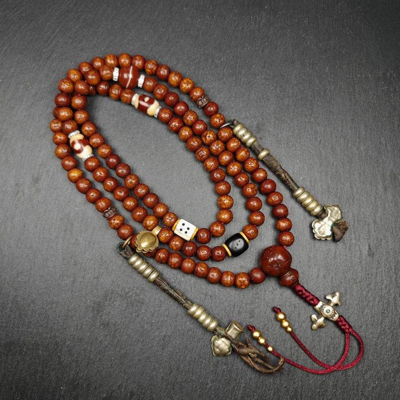 10mm 108 Kirin Eyes Bodhi Seed Prayer Beads - Gandhanra-ART