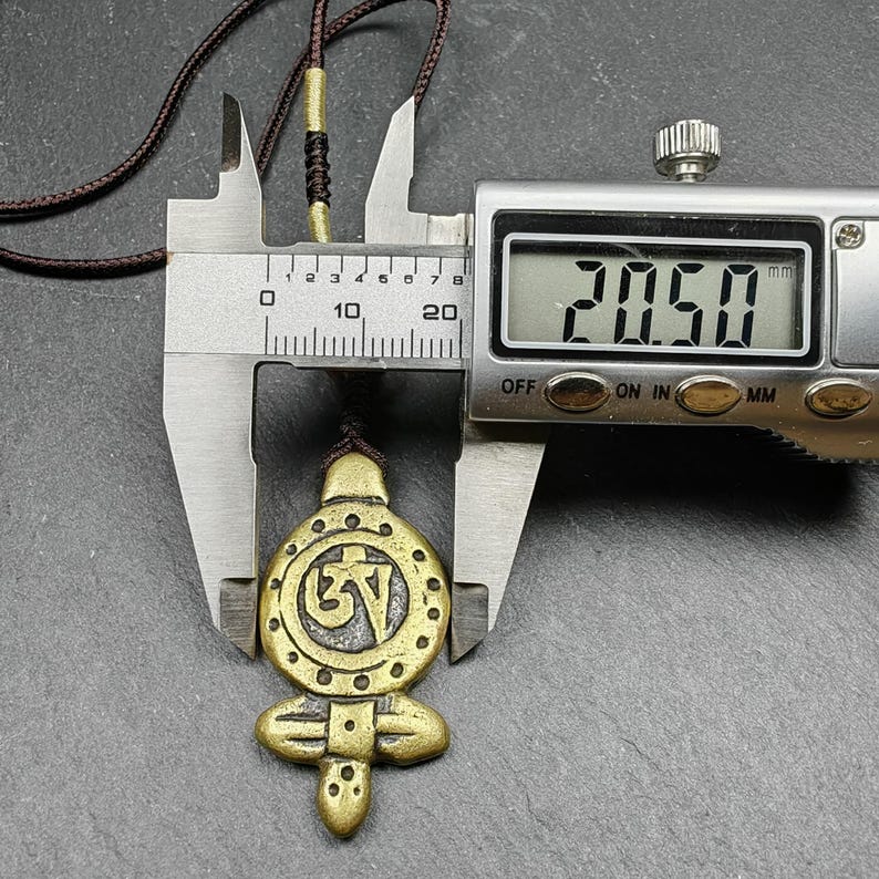 Tibetan Buddhism Amulet - Vajra Pendant with OM Symbol