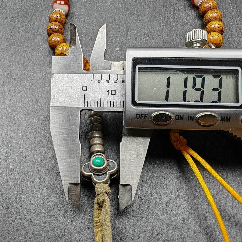 Wrist Mala - 7.5mm Old Lotus Seed Beads - Gandhanra-ART