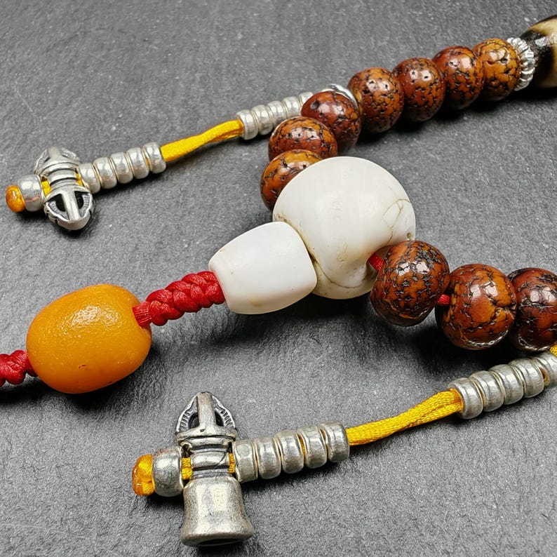 10mm Old Lotus Seed Beads Wrist Mala