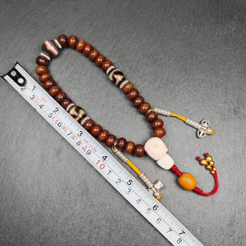 10mm Old Lotus Seed Beads Wrist Mala - Gandhanra-ART