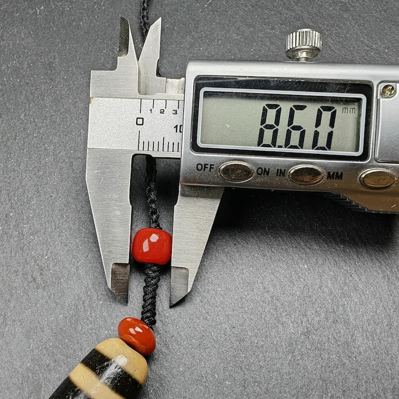 2 Eyes Dzi Bead Necklace | 38*14mm Gandhanra-ART