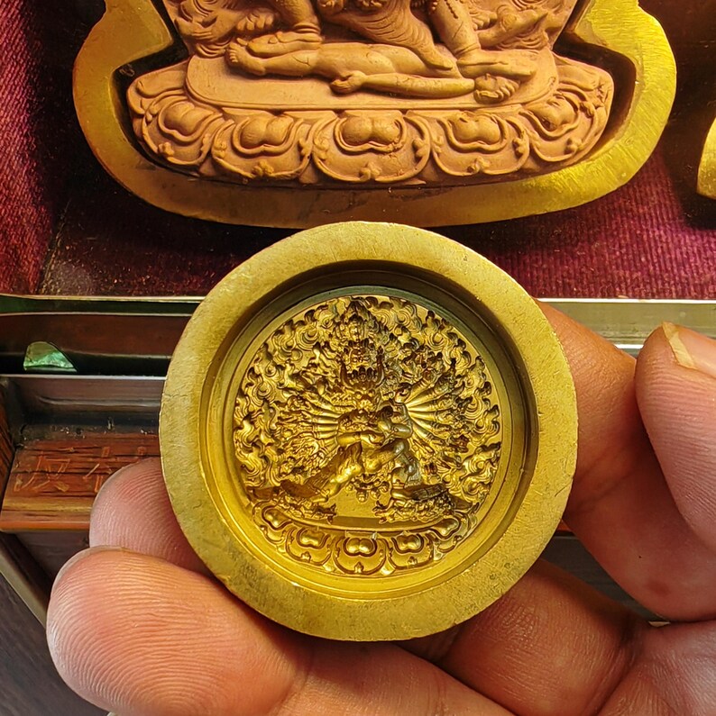 Yamantaka in Yab-Yum Form Tsa Tsa Mold | 3.5cm