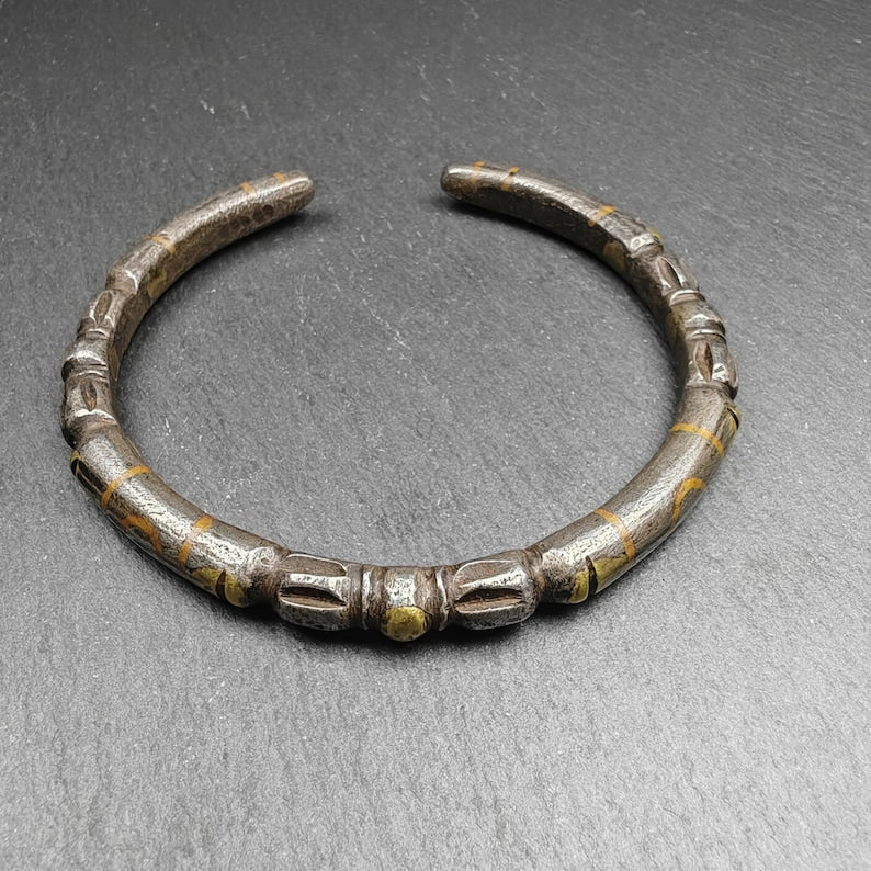 Tibetan Vajra Bangle,Cold Iron Cuff Bracelet