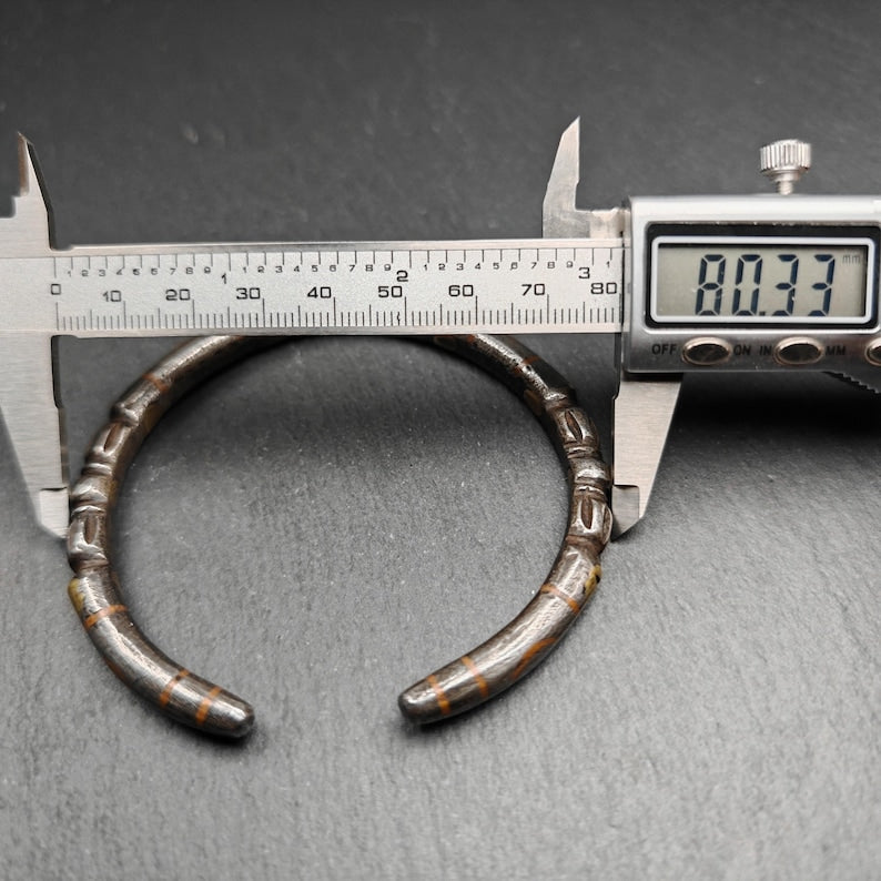 Tibetan Vajra Bangle,Cold Iron Cuff Bracelet