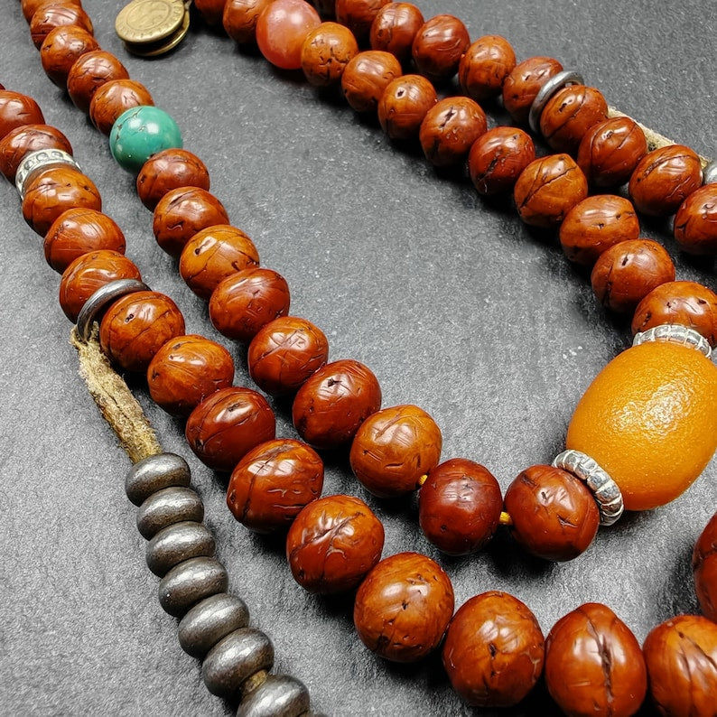 Tibetan Rosary, Old 8.7mm 108 Bodhi Seed Mala