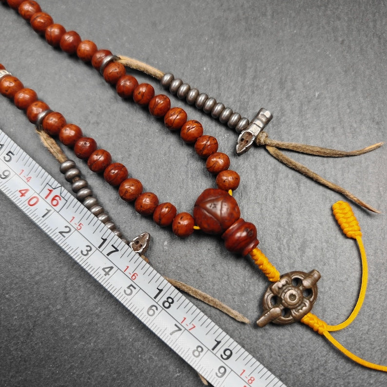 Tibetan Rosary, Old 8.7mm 108 Bodhi Seed Mala