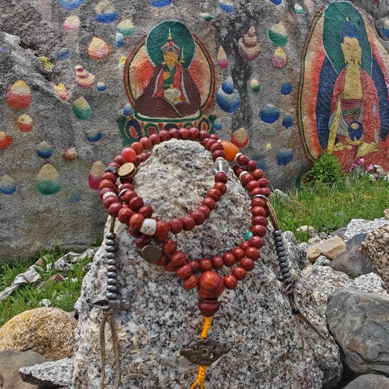 Tibetan Rosary, Old 8.7mm 108 Bodhi Seed Mala