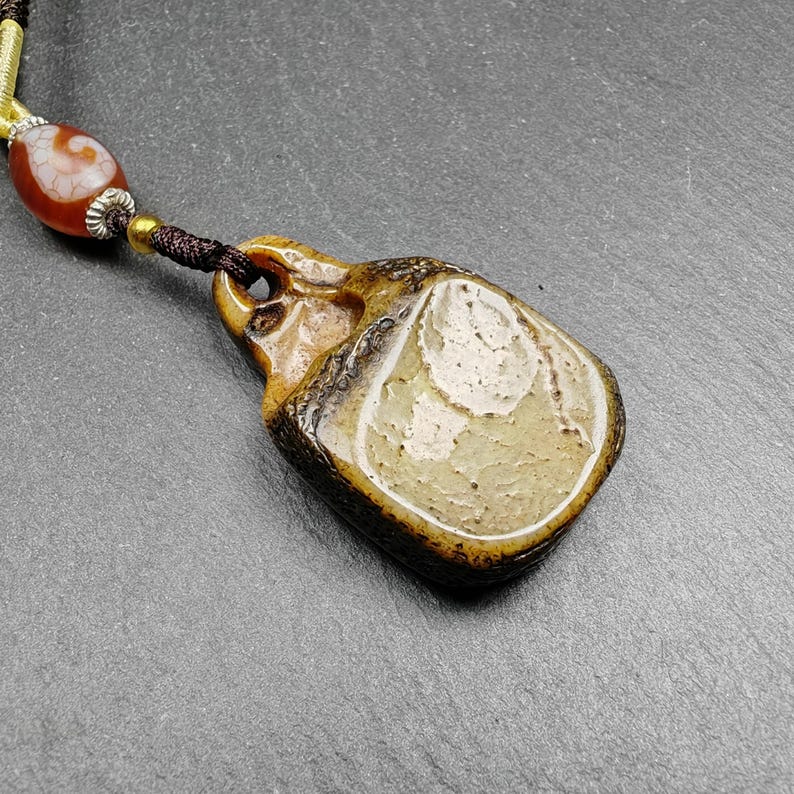 Tibetan Kapala Amulet | Double Fish Pendant